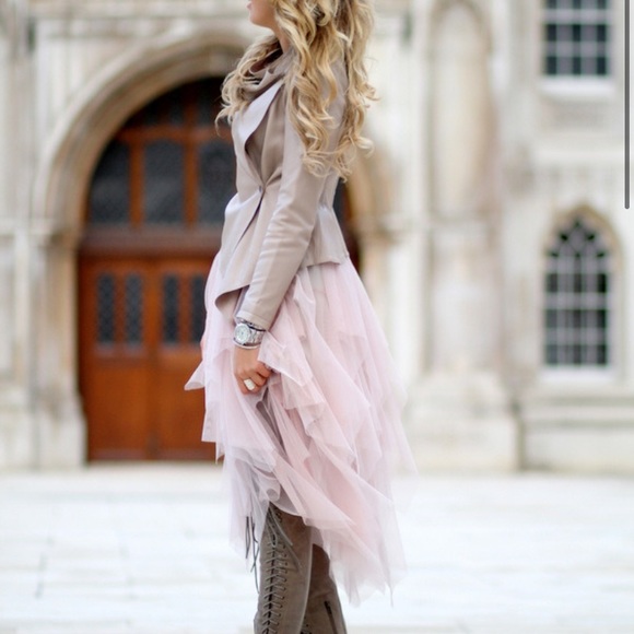 VICI /Allegro/ Ruffle Tulle Pink Midi Skirt NWT’s - Picture 4 of 9